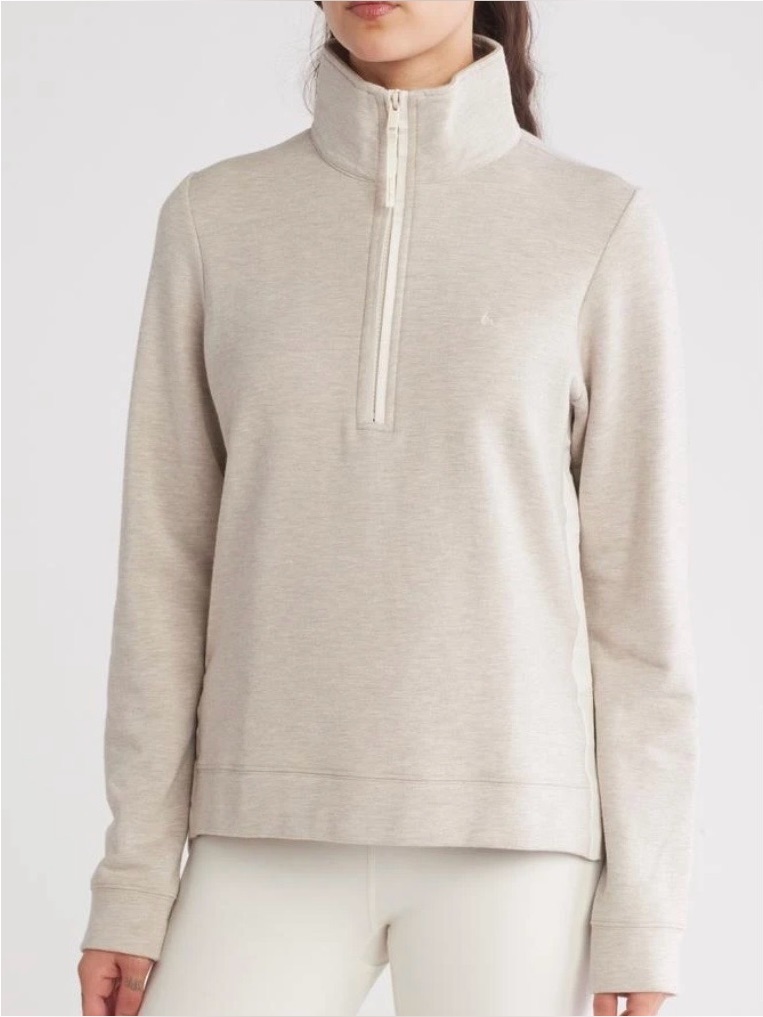 Travis Mathew Delaney Half Zip Fleece Sweatshirt Large